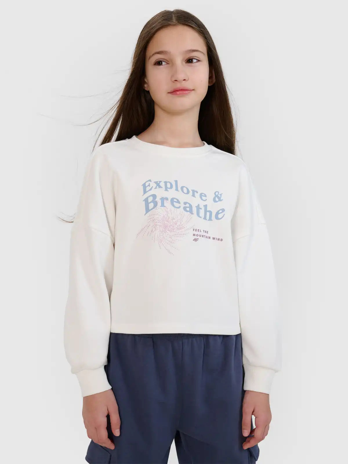 Sweat-shirt sans capuche pour fille
