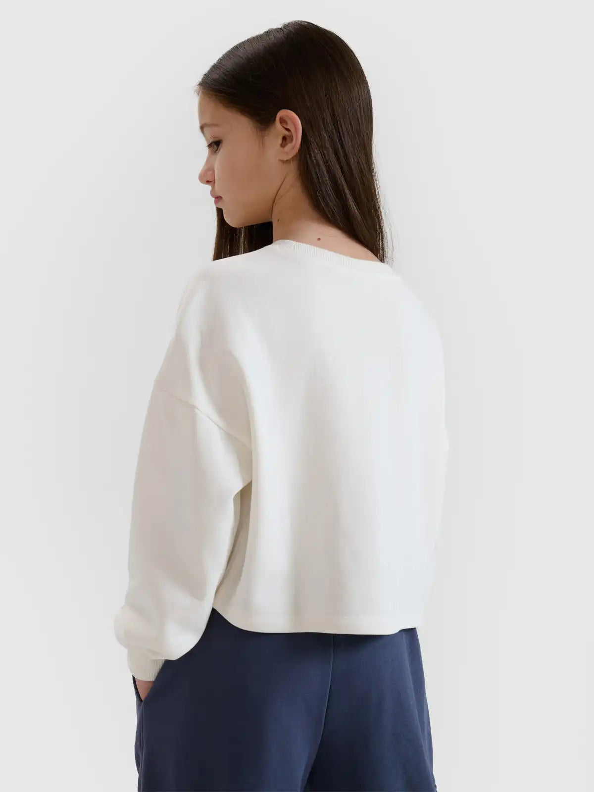 Sweat-shirt sans capuche pour fille