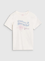 T-shirt Regular com Estampa para Menina