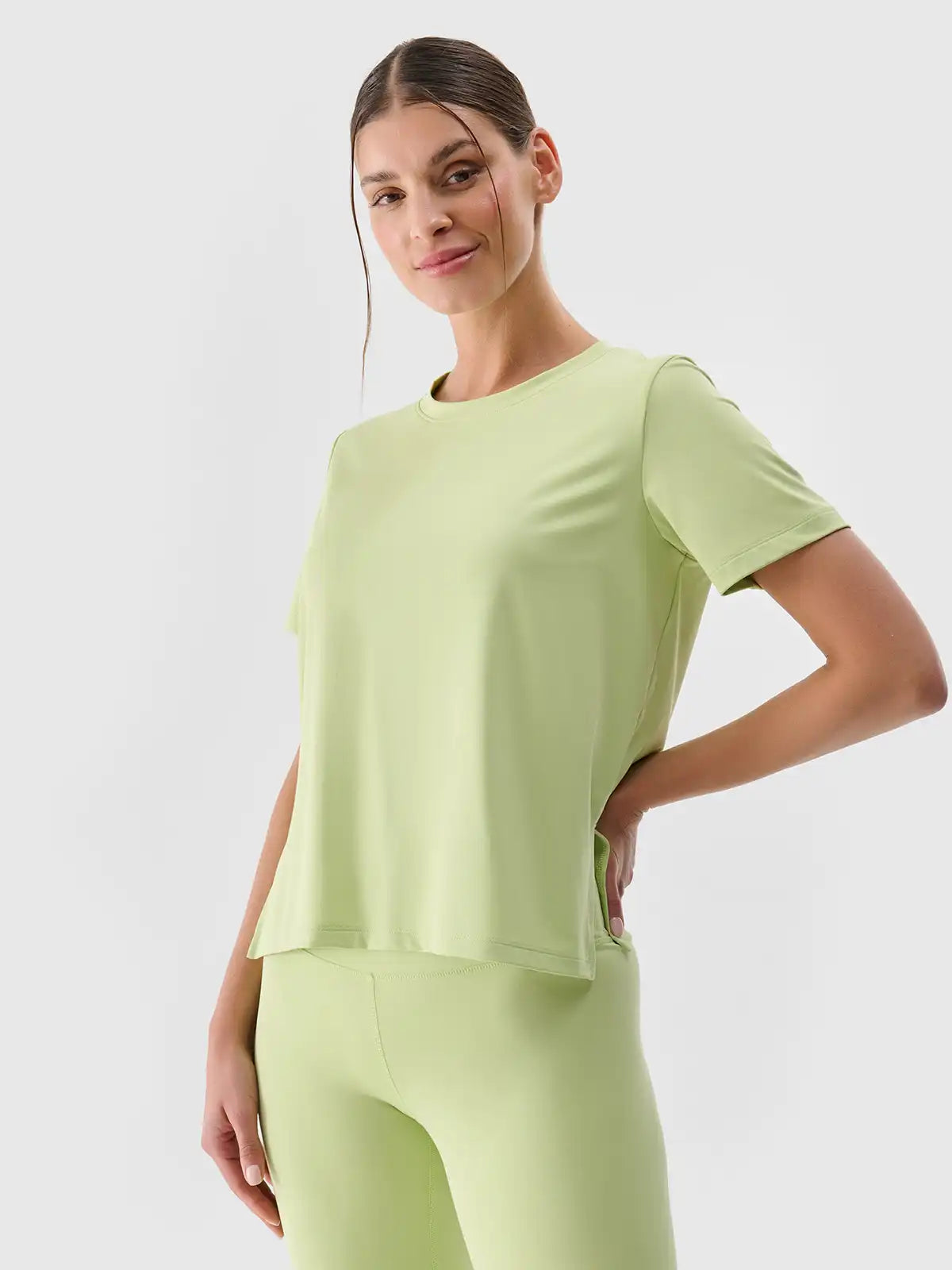 T-shirt de Treino Oversized de Secagem Rápida para Mulher