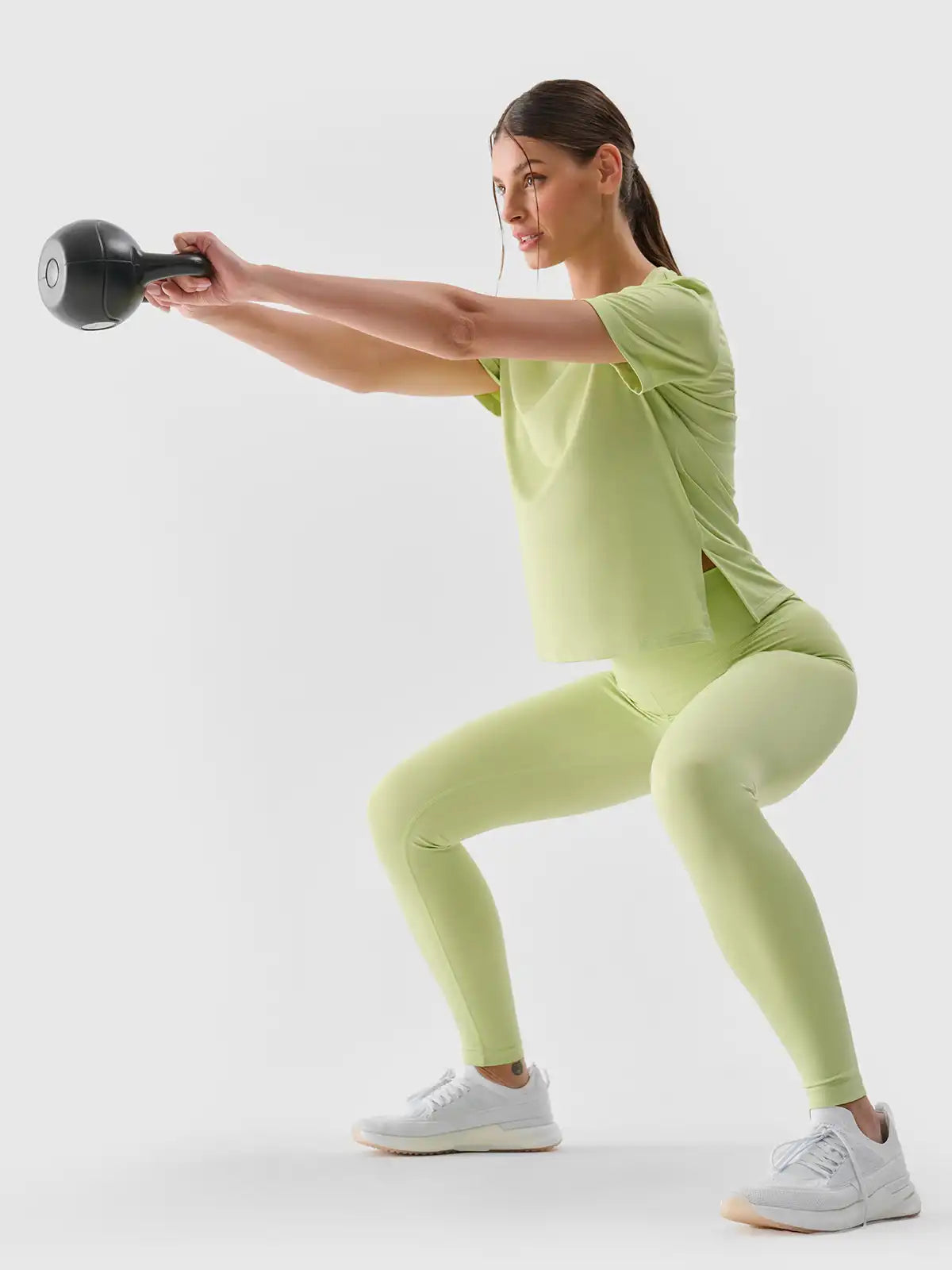 T-shirt de Treino Oversized de Secagem Rápida para Mulher