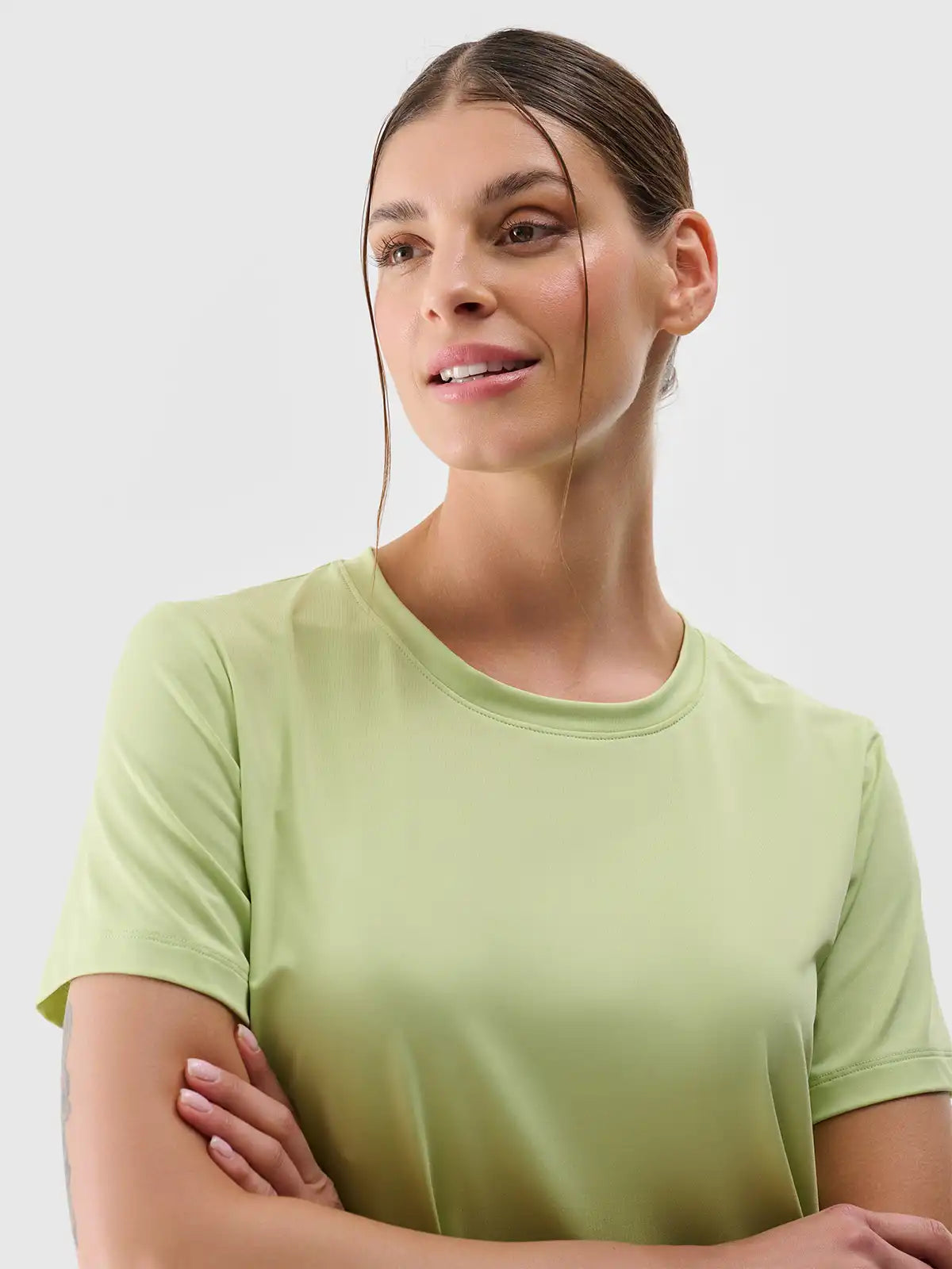 T-shirt de Treino Oversized de Secagem Rápida para Mulher