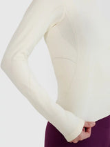 Camisola de Manga Comprida para Yoga com Abertura nas Costas para Mulher