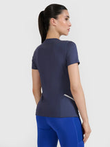 T-shirt de Corrida Feminina com Tecnologia 4F Dry e Bolsos Traseiros