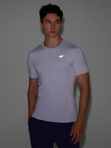 T-shirt de corrida slim para homem de secagem rápida