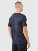 T-shirt de corrida slim para homem de secagem rápida
