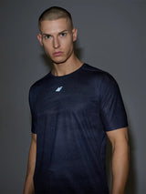 T-shirt de corrida slim para homem de secagem rápida