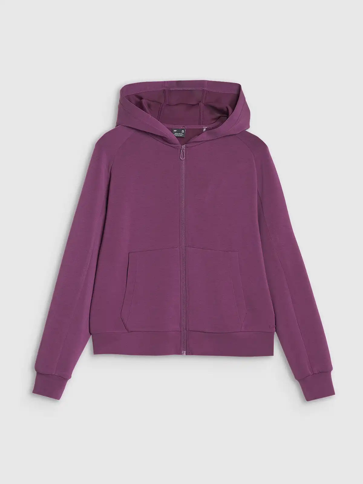 Sweatshirt de mulher em modal com fecho