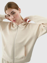 Sweat-shirt modal zippé pour femme