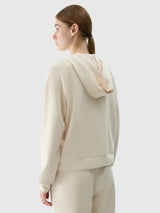 Sweat-shirt modal zippé pour femme
