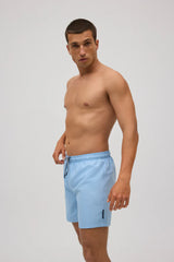 Basic Blue Mid-Rise Swimsuit