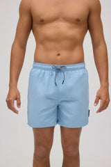 Basic Blue Mid-Rise Swimsuit