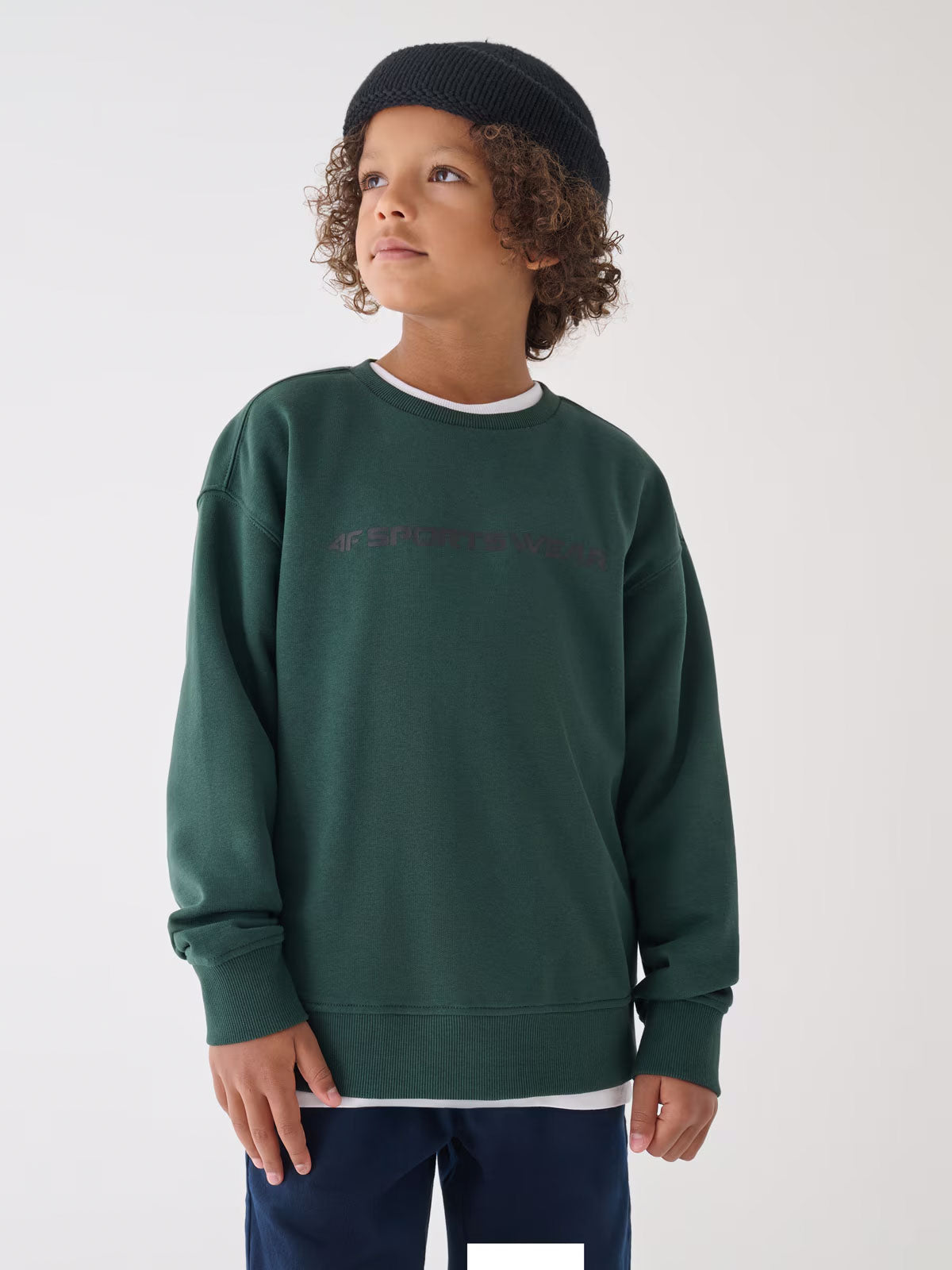 4F Sweat-shirt de garçon vert