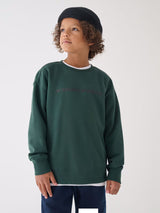 Sweatshirt Verde Para Menino