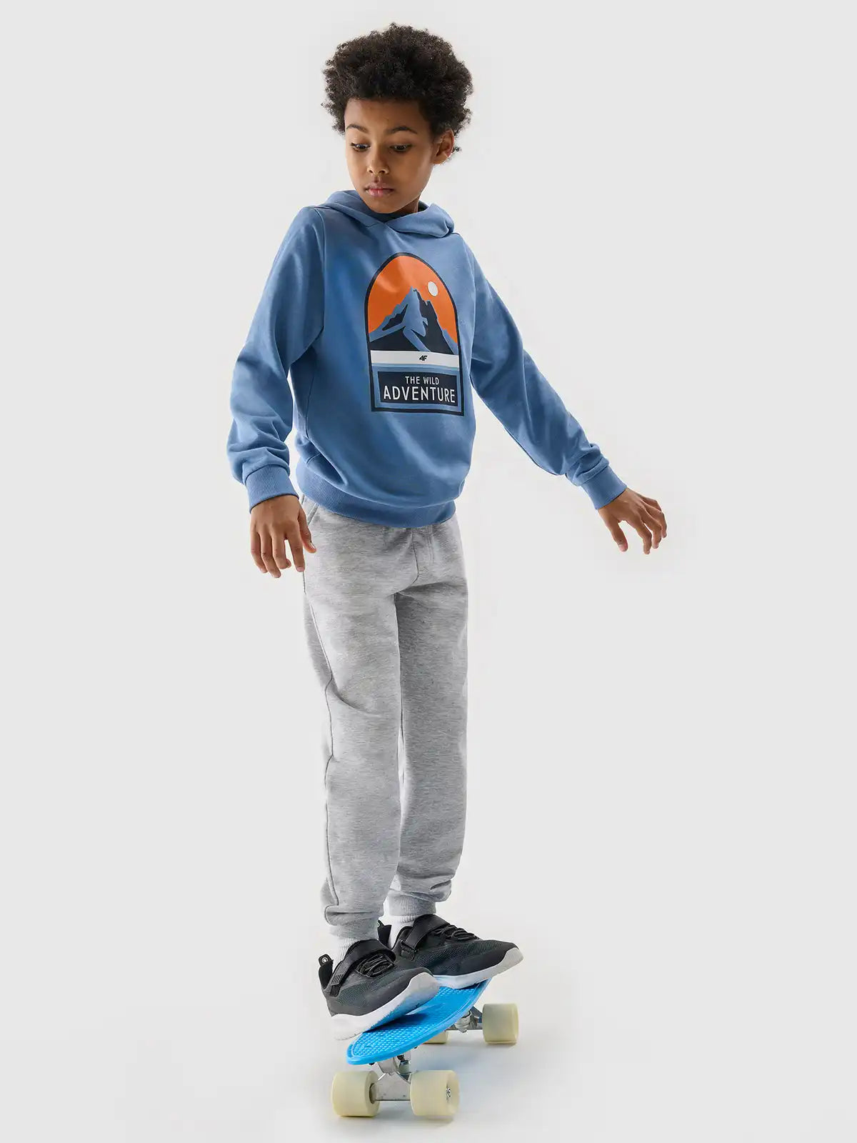 4F Sweat-shirt avec le capot des enfants