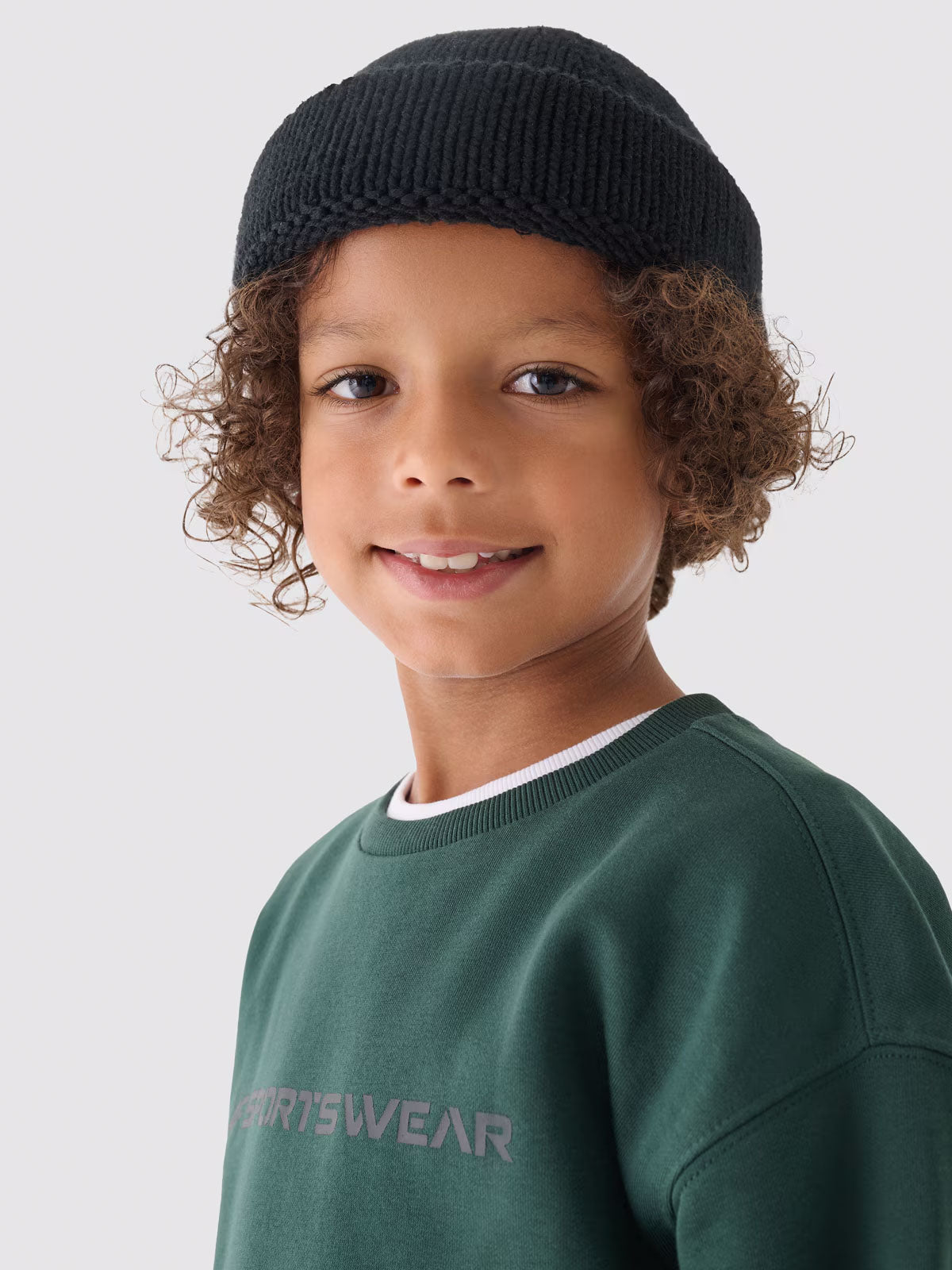 4F Sweat-shirt de garçon vert