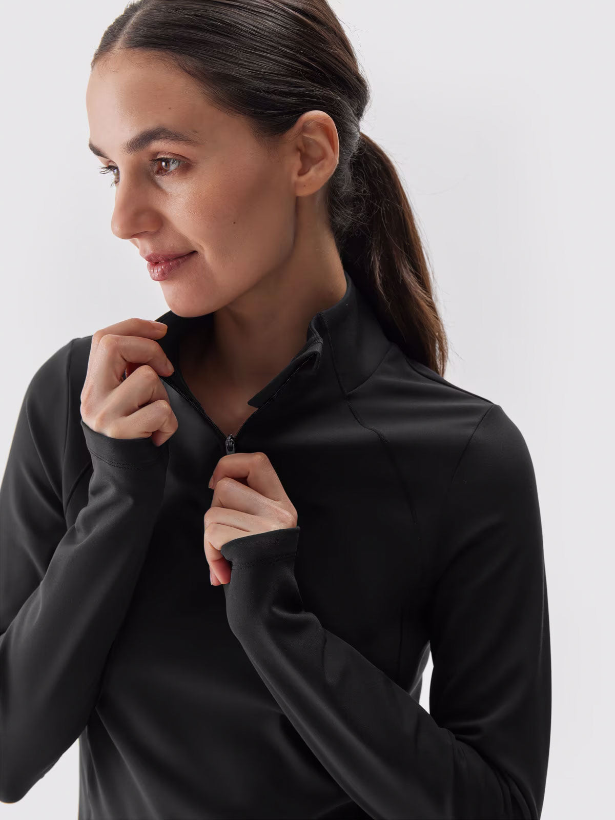 Camisola Térmica Preta Para Mulher
