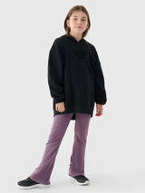 Camisola Oversized Com Capuz Para Menina