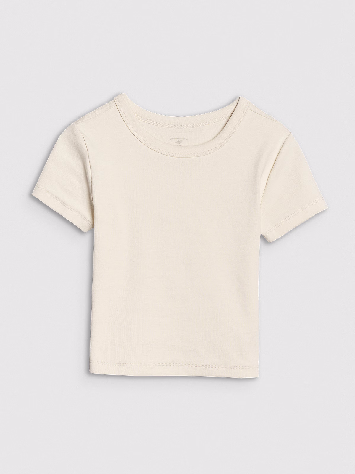 T-shirt lisa curta slim para menina