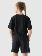 T-shirt Casual de Algodão Para Menina