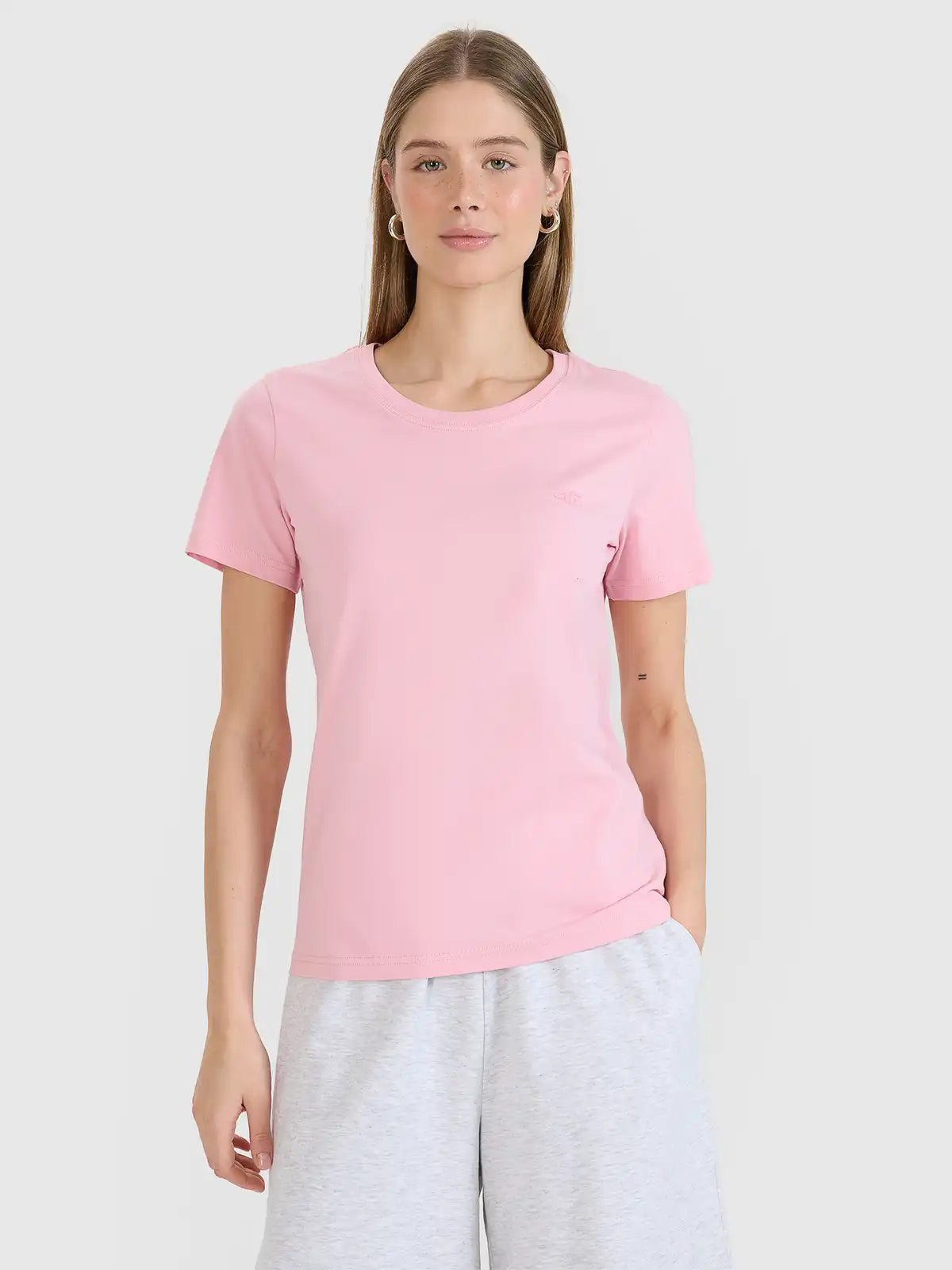 Women's Plain Regular T-Shirt