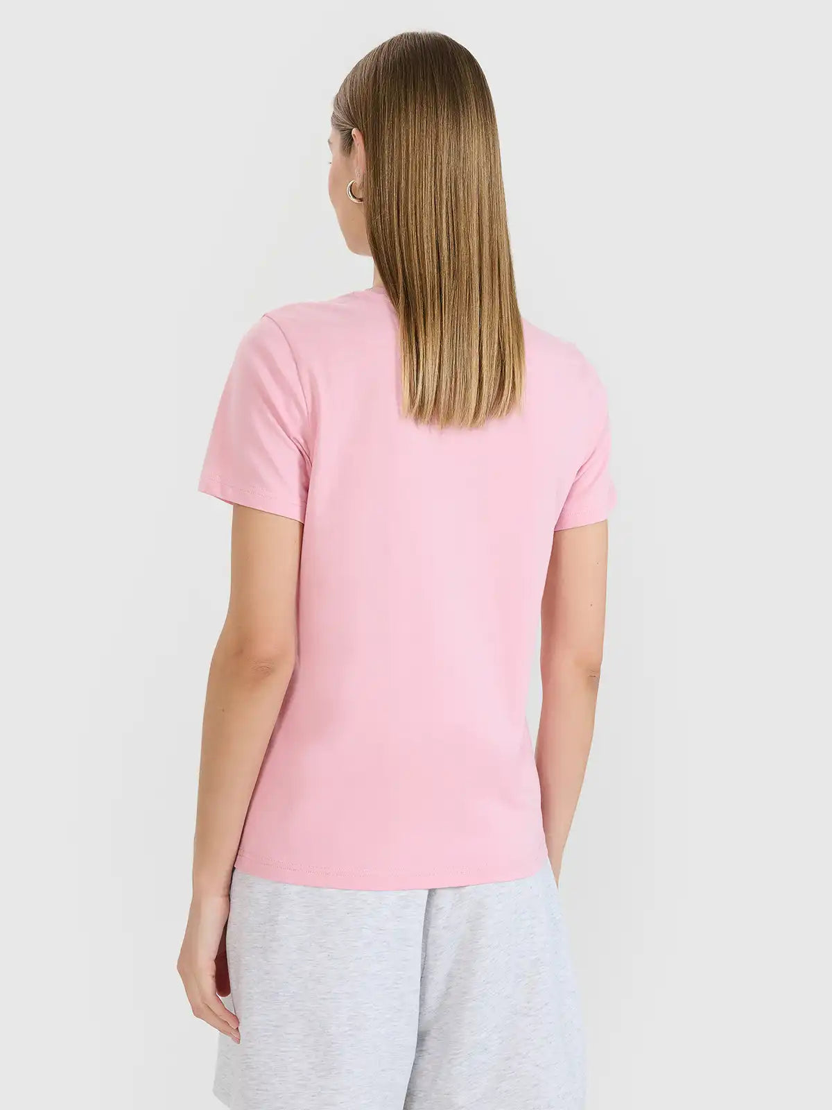 Women's Plain Regular T-Shirt