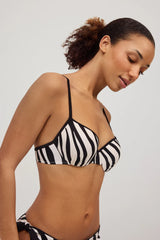 Animal print bikini top